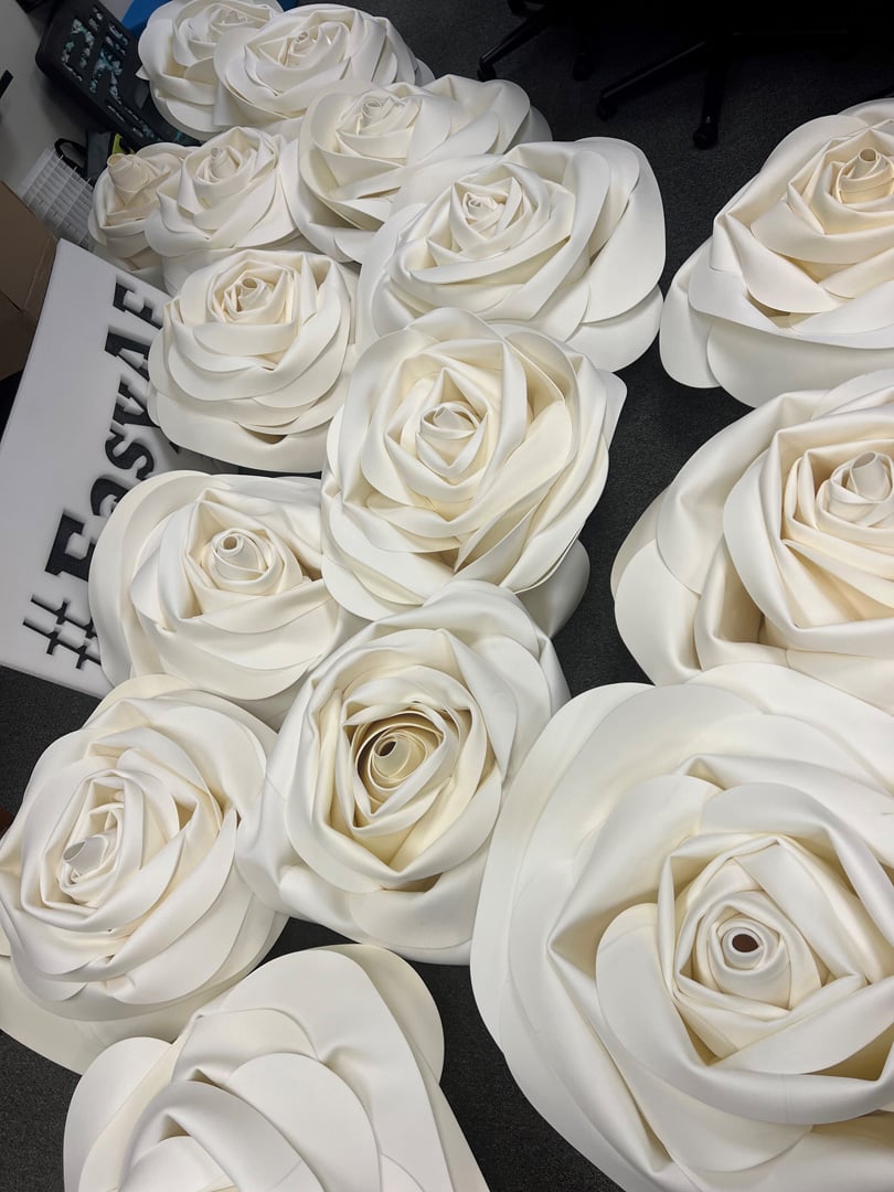 white roses