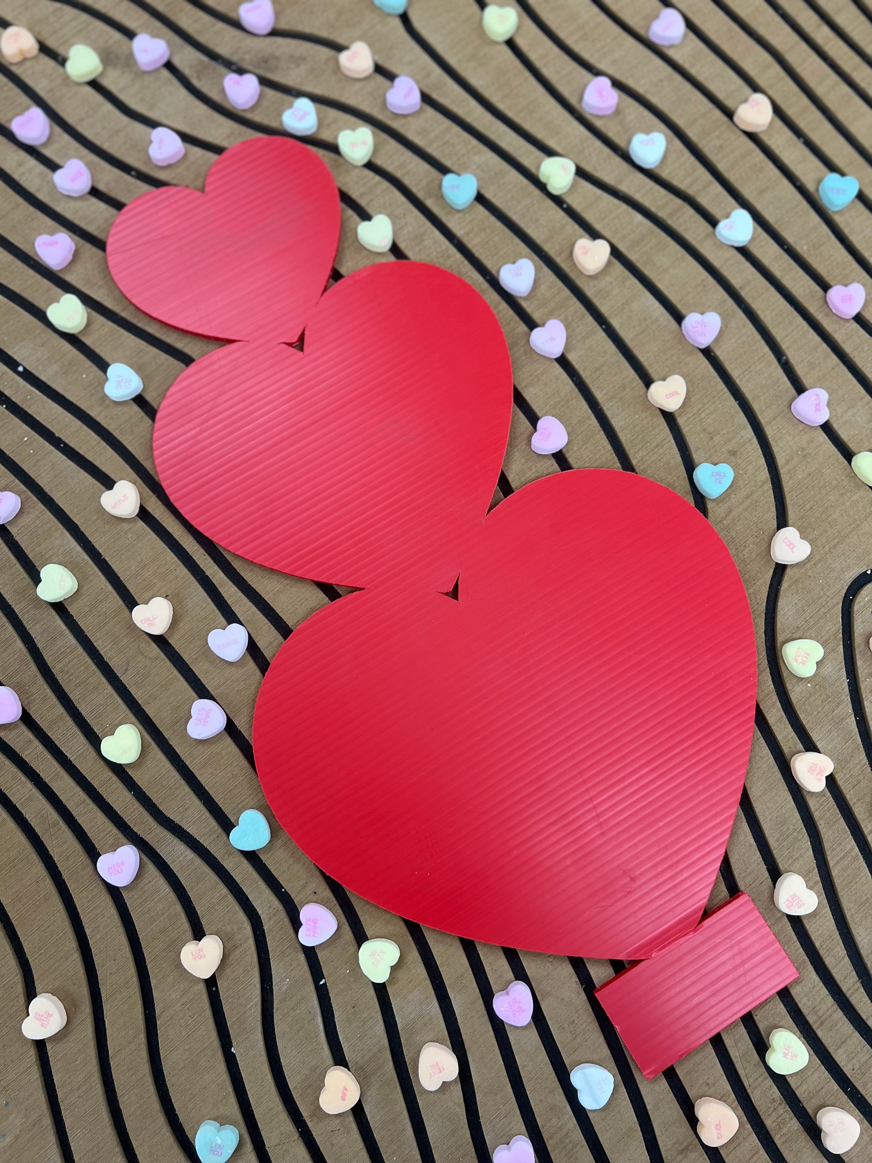 custom foam hearts